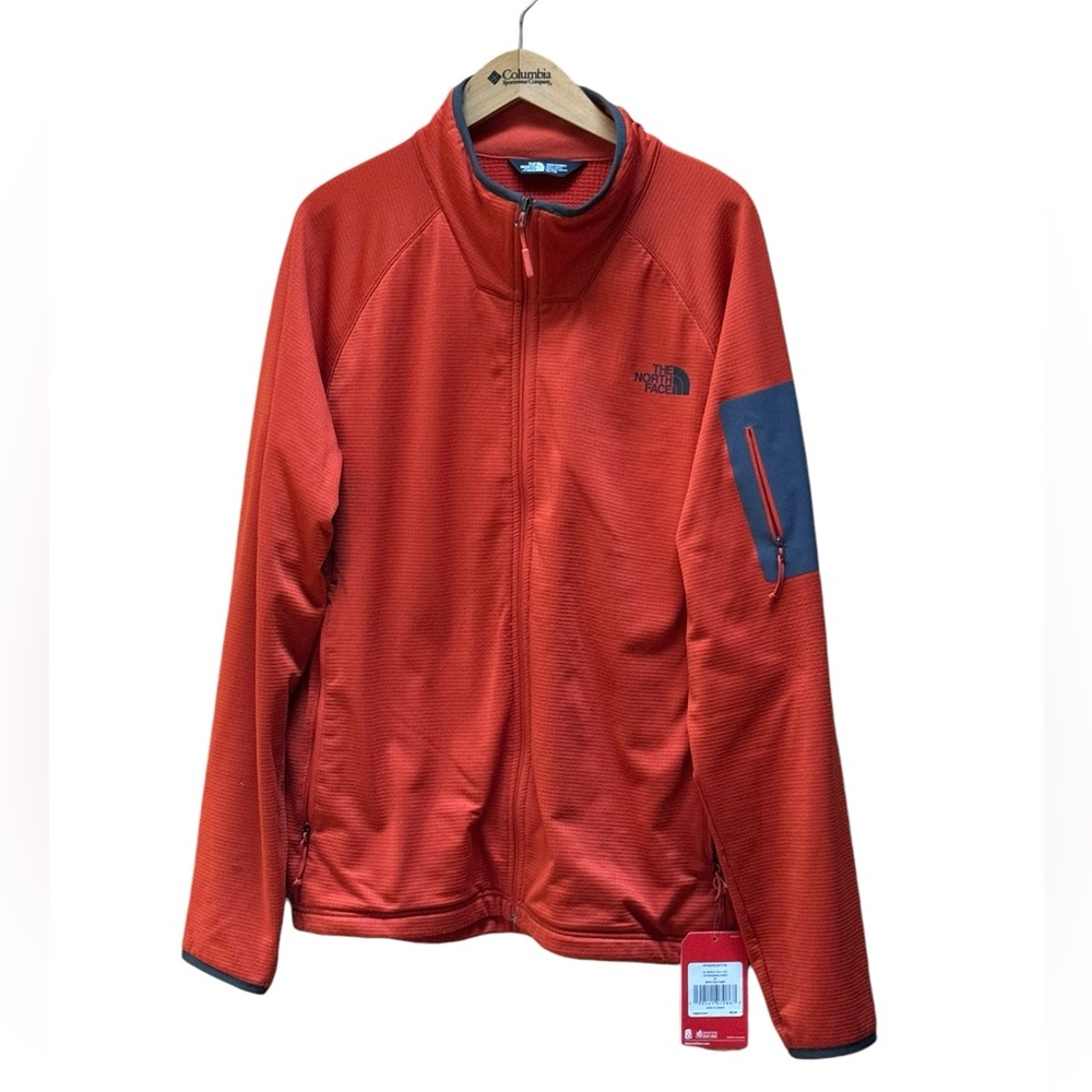 NWT The North Face Orange/Grey‎ Active Fit Borod Full Zip Jacket